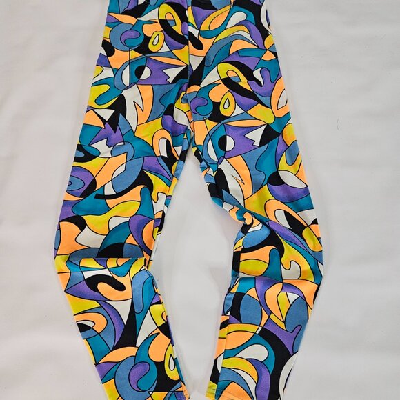 Pro Spirit Workout/Fitness/Running Tights Abstract SPANDEX Pants Womens - Picture 5 of 16